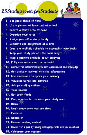 25 Study Secrets